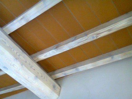 trattamento con cera pigmentata dopo sabbiatura